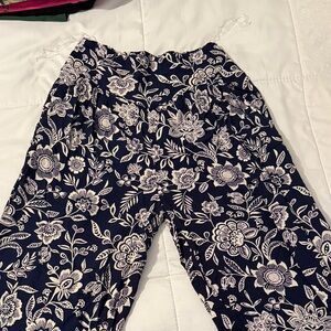 Floral Navy Women's Pants